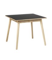 Billede af FDB Møbler Spisebord Poul M. Volther C35A  82x82 cm - Eg/Nero Sort