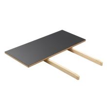 Billede af FDB Møbler Tillægsplade C35L til C35A+C35B Poul M. Volther 37x82 cm - Eg/Nero Sort 