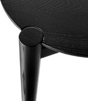 Billede af FDB Møbler D102 Søs Sofabord Ø: 55 cm - Sort Eg