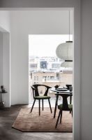 Billede af &Tradition SK3 In Between Dining Table Ø: 90 cm - Black Lacquered Oak