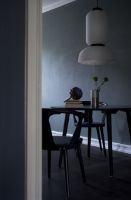 Billede af &Tradition SK4 In Between Dining Table Ø: 120 cm - Black Lacquered Oak