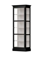Billede af Lindebjerg Design Classic V1 Vitrineskab Højre-hængt Dør 70x210 cm - Black