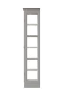 Billede af Lindebjerg Design Classic V1 Vitrineskab Højrehængt Dør 70x210 cm - Grey