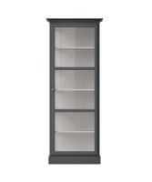 Billede af Lindebjerg Design Classic V1 Vitrineskab Højrehængt Dør 70x210 cm - Anthracite