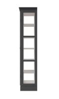 Billede af Lindebjerg Design Classic V2 Vitrineskab 150x210 cm - Anthracite