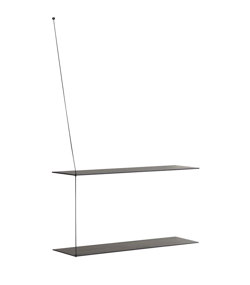 Billede af Woud Stedge Shelf 2.0 L: 80 cm - Black Painted Oak