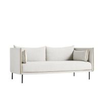 Billede af HAY Silhouette 2 Personers Sofa Mono L: 171 cm - Coda 100/Black coated steel 