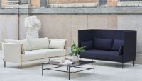 Billede af HAY Silhouette 2 Personers Sofa Mono L: 171 cm - Coda 100/Black coated steel 