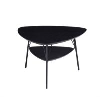 Billede af Vermund VL 1312 sofabord i sortbejdset eg med mat sorte ben