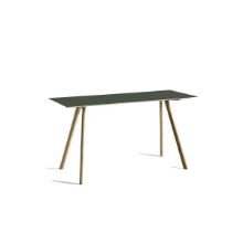 Billede af HAY CPH 30 Table 200x80x105 cm - Lacquered Solid Oak/Green Linoleum