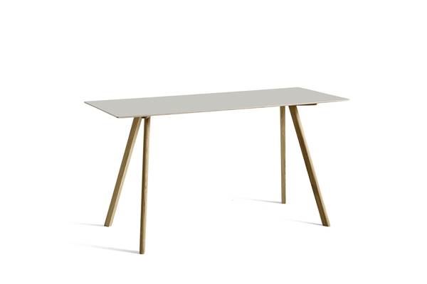 Billede af HAY CPH 30 Table 200x80x105 cm - Lacquered Solid Oak/Off White Linoleum