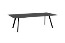 Billede af HAY CPH30 Table 250x120 cm - Black Lacquered Solid Oak/Black Linoleum