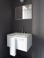 Billede af Vipp 911 Spejl Small H: 50 cm - Hvid