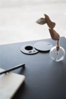 Billede af Bent Hansen Hemingway Skrivebord m. Opladerstation L: 120 cm - Sortlakeret Bøg/Black Linoleum