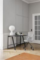 Billede af Bent Hansen Hemingway Skrivebord m. Opladerstation L: 120 cm - Sortlakeret Bøg/Black Linoleum
