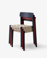 Billede af &Tradition TK1 Betty Chair SH: 47cm - Black/Natural Linen