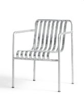 Billede af HAY Palissade Dining Armchair SH: 45 cm - Hot Galvanised