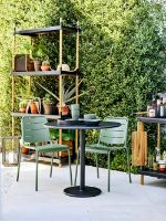 Billede af Cane-line Outdoor Frame Reolsystem Komplet Basis H: 204 cm - Teak/Lava Grey