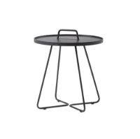 Billede af Cane-line Outdoor On-The-Move Sidebord Lille Ø: 44 cm - Black 