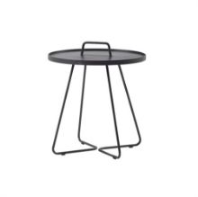 Billede af Cane-line Outdoor On-The-Move Sidebord Lille Ø: 44 cm - Black 