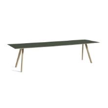 Billede af HAY CPH 30 Table 300x90x74 cm - Lacquered Solid Oak/Green Linoleum