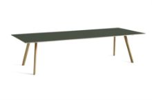 Billede af HAY CPH 30 Table 300x120x74 cm - Lacquered Solid Oak/Green Linoleum
