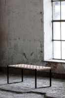 Billede af Bent Hansen Plaited Bænk L: 102 cm - Kernelæder Natur 