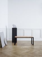 Billede af Bent Hansen Plaited Bænk L: 102 cm - Kernelæder Natur 