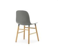 Billede af Normann Copenhagen Form Stol SH: 44cm - Grå/Eg