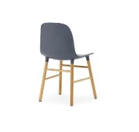 Billede af Normann Copenhagen Form Stol SH: 44cm - Blå/Eg