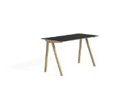 Billede af HAY CPH 90 Desk 130x65x74 cm - Lacquered Solid Oak/Black Linoleum 