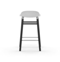 Billede af Normann Copenhagen Form Barstol SH: 65cm - Hvid/Sort Eg