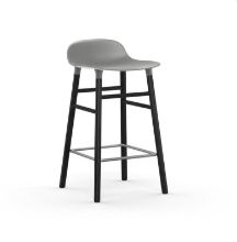 Billede af Normann Copenhagen Form Barstol SH: 65cm - Grå/Sort