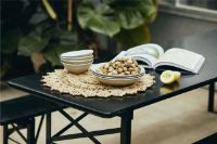 Billede af Nordal Havesæt Med Bord og Bænke 220 x 77 cm - Sort 