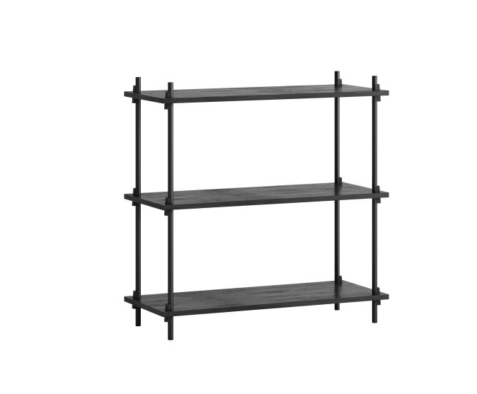 Billede af Moebe Shelving System Low 85x85 - Black