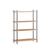 Billede af Moebe Shelving System Medium 115x85 cm - Oak/Black