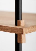 Billede af Moebe Shelving System Medium/Double 115x162 cm - Oak/Black
