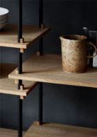 Billede af Moebe Shelving System Medium/Double 115x162 cm - Oak/Black