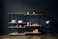 Billede af Moebe Shelving System Medium/Double 115x162 cm - Black