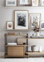 Billede af Moebe Shelving System Low/Double 85x162 cm - Oak/Black