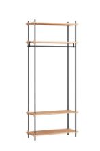 Billede af Moebe Shelving System Open Wardrobe 200x85 cm - Oak/Black