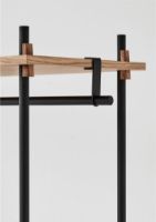 Billede af Moebe Shelving System Open Wardrobe 200x85 cm - Oak/Black
