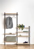 Billede af Moebe Shelving System Open Wardrobe 200x85 cm - Oak/Black
