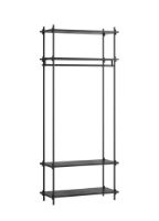 Billede af Moebe Shelving System Open Wardrobe 200x85 cm - Black