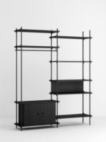 Billede af Moebe Shelving System Open Wardrobe 200x85 cm - Black