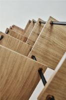 Billede af Moebe Shelving System Desk Tall 200x85 cm - Oak/Black