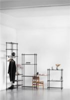 Billede af Moebe Shelving System Desk Tall 200x85 cm - Black