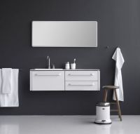 Billede af Vipp 982 Badmodul Medium inkl. Armatur L: 126 cm - Hvid - 2 Cutouts 