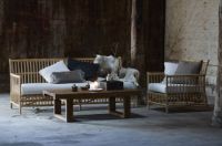 Billede af Sika-Design Caroline Loungestol inkl. Sædehynde SH: 42 cm - Natural/A670 Michelangelo White