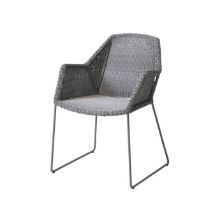 Billede af Cane-line Outdoor Breeze Stol med Meder SH: 45 cm - Light Grey